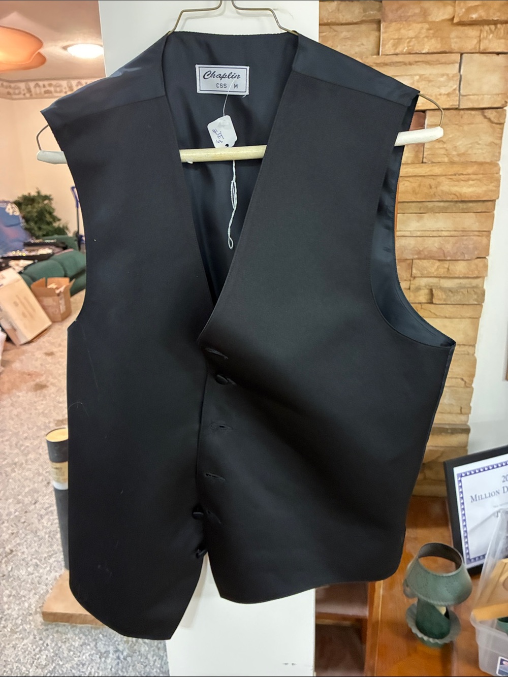Black Men's Formal Vest - Classic Waistcoat